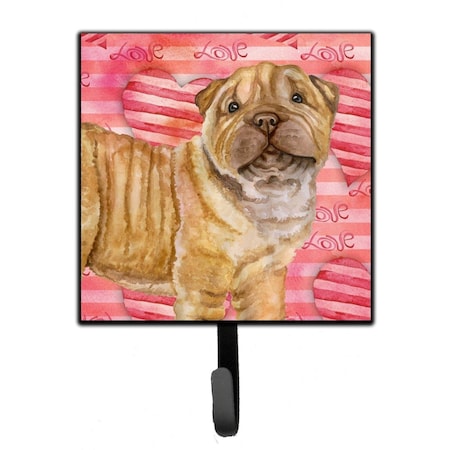 Carolines Treasures Shar Pei Puppy Love Leash or Key Holder BB9806SH4